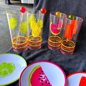 Summer Acrylic glasses